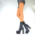DAMEN-ANKLE BOOTS MIT PLATEAU UND BLOCKABSATZ IN SCHWARZ